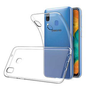 Чохол силіконовий для Samsung Galaxy A30 A305F ультратонкий прозорий (самсунг галаксі а30ф)