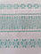 Тканий лляний рушник Волинські візерунки з м'ятним орнаментом 240 см, фото 2