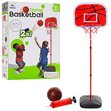 Баскетбольне кільце на стійці M 5961, 145 см, щит 34-25 см, м'яч, насос