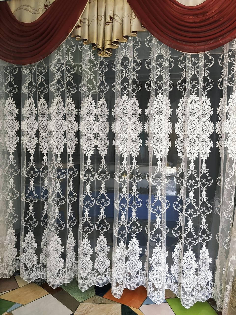 Шикарная Тюль для Зала. Красивая Тюль в Зал. Тюль в Спальню. Нарядная ...