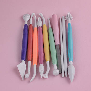 Набір інструментів для моделювання з мастики 10 шт.