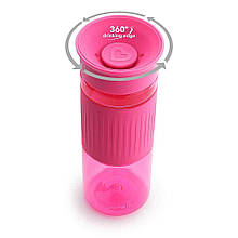 Пляшка-непроливайка Miracle 360 Hydration, Munchkin; Колір — Рожевий