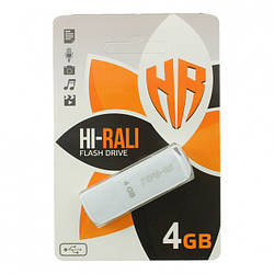 Флеш-накопичувач USB 4Gb Hi-Rali Stark white