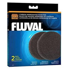 Губка Fluval с активированным углём «Carbon Impregnated Foam Pad» 2 шт.