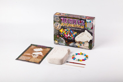 Набір для творчості "Jewels Excavation" камені укр. у кор.19*24*5см (6шт), фото 1