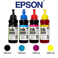 Комплект чорнил ColorWay Epson L100/L200, 4x100 мл (CW-EW101SET01), фарба для принтера епсон