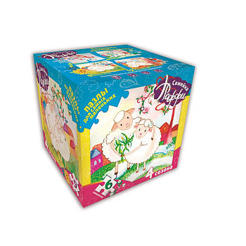 Пазли 4в1 "Сімейка Паффа" (рос.) у кор.17*17*17см(12шт)