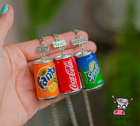 Кулон для троих друзей "Best Friends Forever. Fanta .Cola. Sprite". Цена за 1 комплект