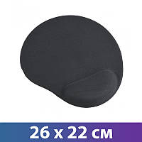 Коврик для мыши Gembird MP-GEL-BK Black гелевый с подушкой для руки (26 х 22 см)