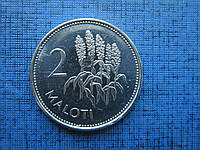 Монета 2 малоти Лесото 2010 состояние
