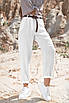 Білі бавовняні брюки літні жіночі модні, фото 2