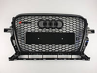 Решетка радиатора Audi Q5 2012-2016год Черная (в стиле RS)