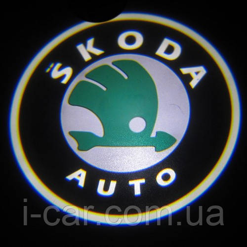 Проекція логотипу автомобіля SKODA