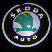 Проекція логотипу автомобіля SKODA