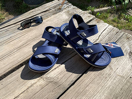 Чоловічі сандалі босоніжки SAHAB Сахаб темно-сині Оригінал, фото 1