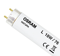 Лампа люминесцентная (мясная) 18вт\76 G13 Natura. OSRAM.