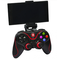 Бездротовий Bluetooth джойстик Gen Game V8 Чорний з червоним