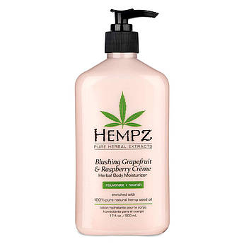 Зволожуючий крем для тіла Hempz Blushing Grapefruit & Raspberry Creme Herbal Body Moisturizer 500 мл