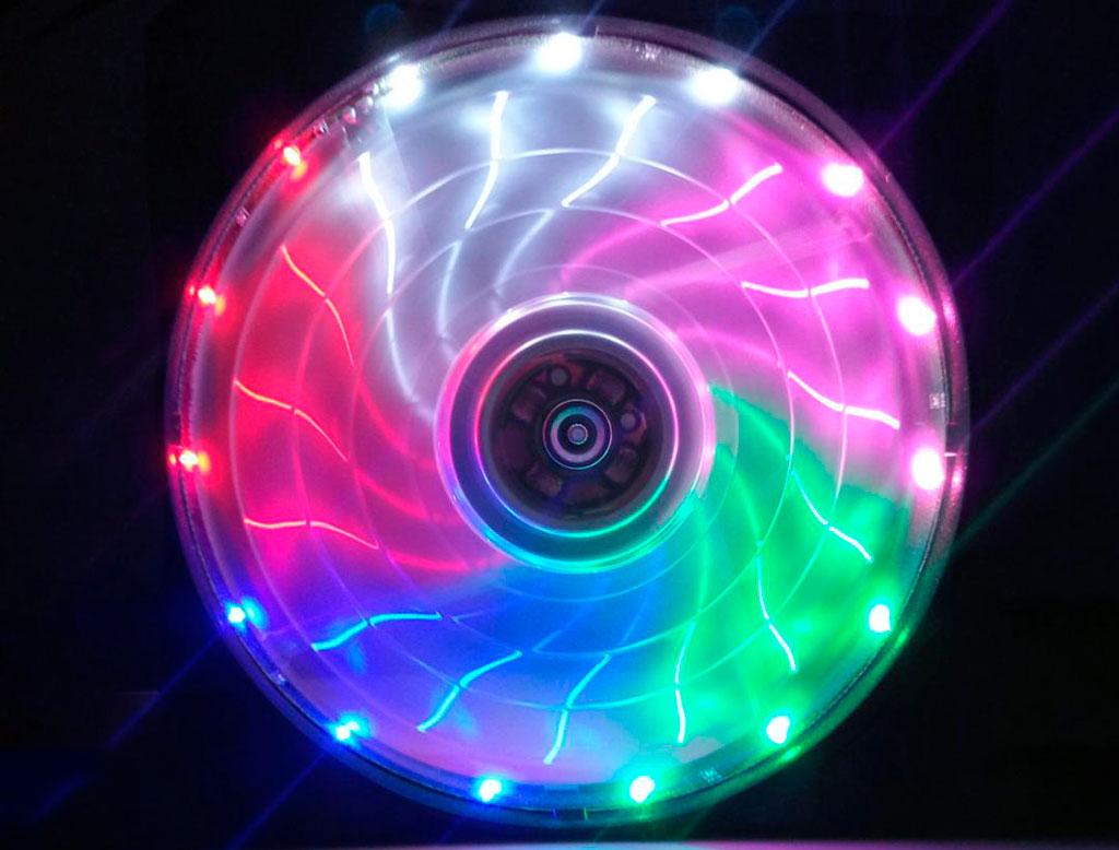 Вентилятор (кулер) для корпусу 12025S LED Colorful