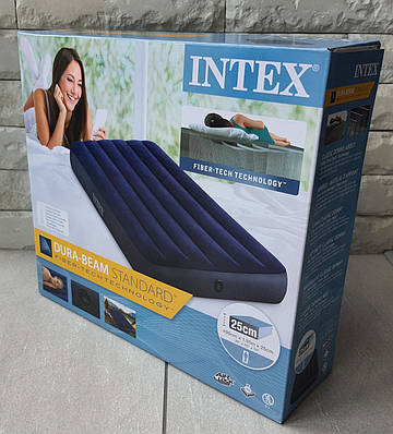 Intex Односпальной надувний матрац 64757 одномісний, 99х191х25см, у коробці