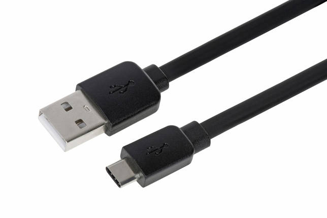 Кабель USB Type C, 2E, черный, 1 метр (2E-CCTPVC-1MBL), фото 2