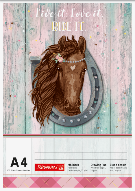 Розмальовка обкладинка Ponylove А4 Brunnen 70 г/м2, 100 аркушів 1047407742