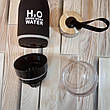 Спортивна пляшка для води та напоїв H2O з цитрусовою соковижималкою 650 мл Чорна (реальні фото), фото 2