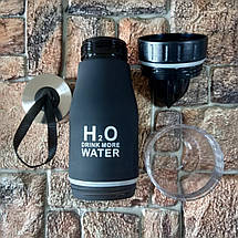 Універсальна пляшка з функцією соковижималки H2O Чорна (Оригінальні фото), фото 2