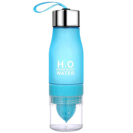 Універсальна пляшка з функцією соковижималки H2O Синій (Оригінальні фото), фото 2