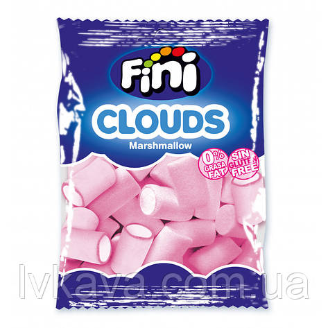 Жувальний зефір Fini Clouds Marshmallow біло - рожевий , 80 гр, фото 2