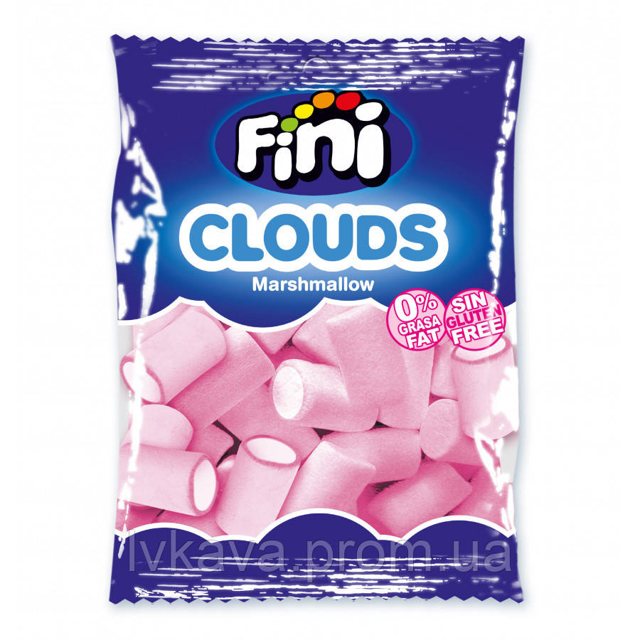 Жувальний зефір Fini Clouds Marshmallow біло - рожевий , 80 гр