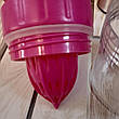 Спортивна пляшка для води та напоїв H2O з цитрусовою соковижималкою 650 мл Рожева (реальні фото), фото 3