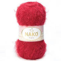 Пряжа Nako Paris , цвет 3641 карминно - красный