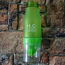 Універсальна пляшка з функцією соковижималки H2O зелений (Оригінальні фото), фото 3
