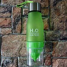 Універсальна пляшка з функцією соковижималки H2O зелений (Оригінальні фото), фото 2