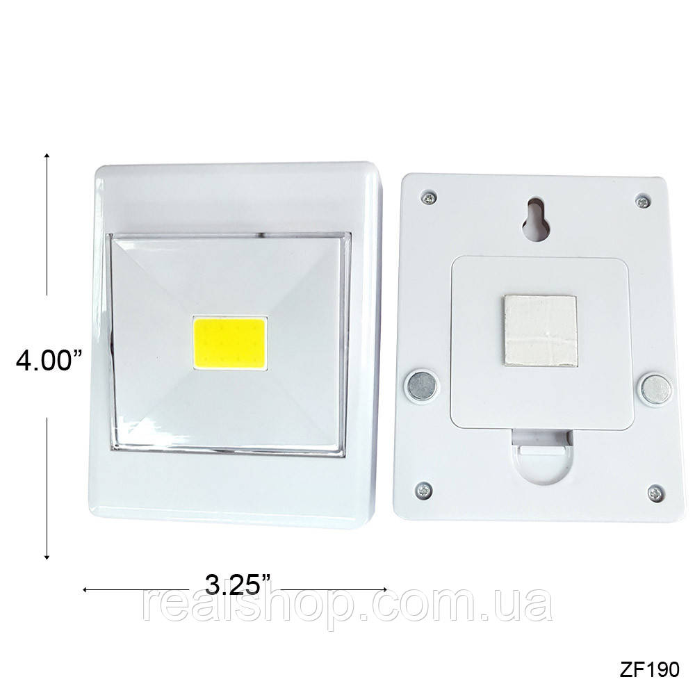 Светодиодный LED светильник ночник выключатель на батарейках COB Switch Light Switch - фото 2 - id-p1210507615