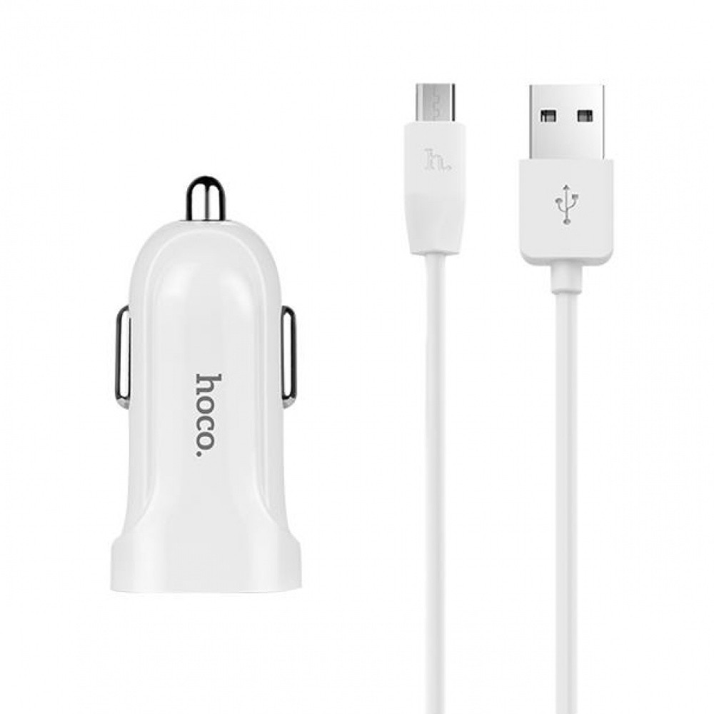 Автомобільний ЗП Hoco Z2 Charger + Cable (Micro) 1.5 A 1USB