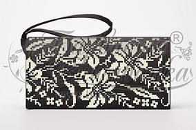 Пошитий чорний клатч для вишивання КЛ-185 Барвиста Вишиванка