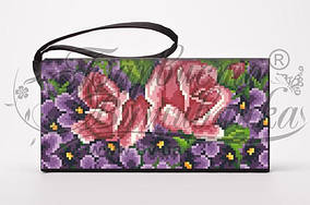 Пошитий чорний клатч для вишивання КЛ-179 Барвиста Вишиванка