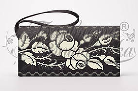 Пошитий чорний клатч для вишивання КЛ-178 Барвиста Вишиванка