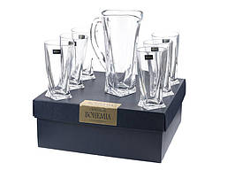 Набір для напоїв Quadro Кувшин +стакани 350 мл - 6 шт Bohemia