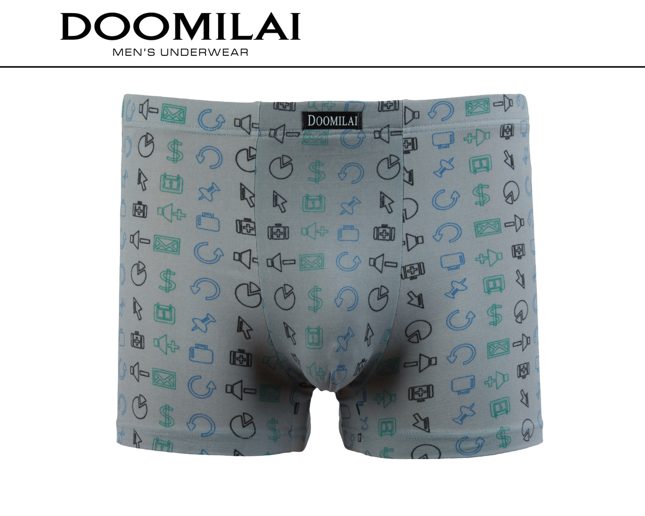 Чоловічі боксери стрейчеві з бамбука Марка «DOOMILAI» Арт.D-01233