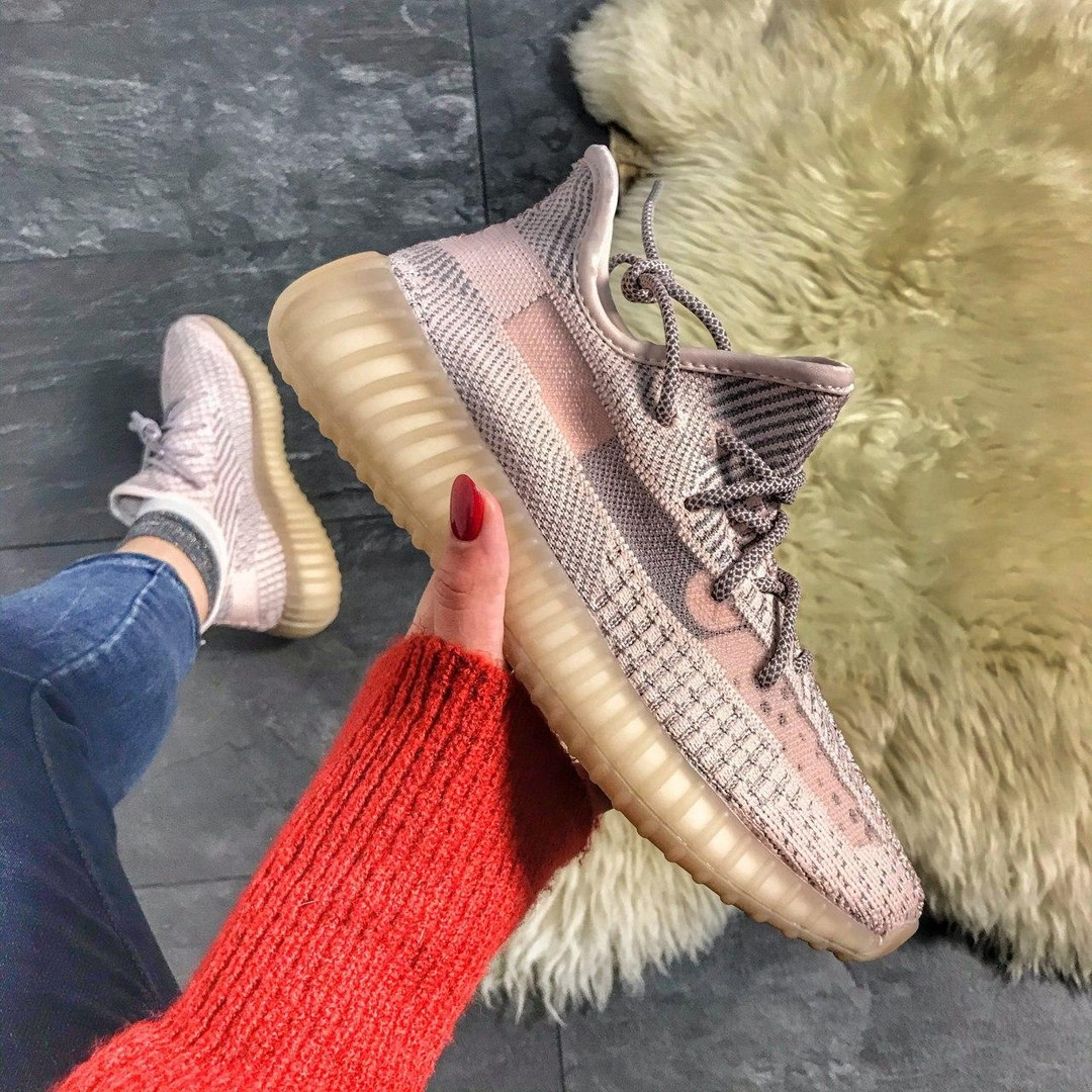 Жіночі кросівки Adidas Yeezy Boost 350 V2 Pink, жіночі кросівки адідас ізі буст 350 в2, Adidas Yeezy 350, фото 1