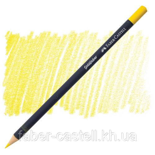 Кольоровий олівець Faber-Castell Goldfaber колір жовтий кадмій No107 (Cadmium Yellow), 114707