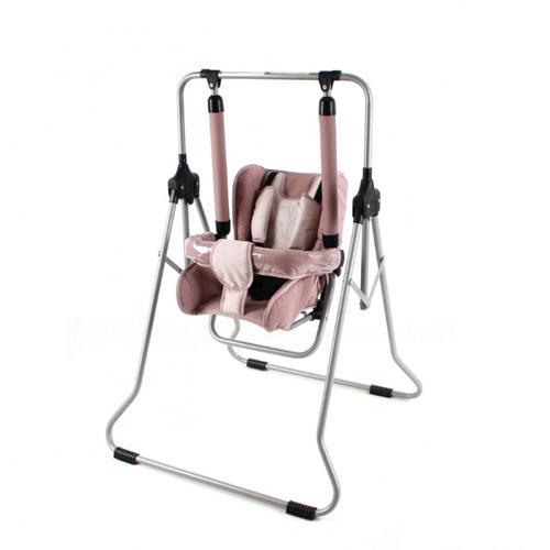 Качель для детей для дома с ремнями безопасности Adbor N1 02, розовая. Подарок новорожденной девочке - фото 1 - id-p1210554702