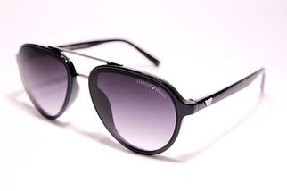 Чоловічі сонцезахисні окуляри Armani 174 C7 авіатори чорні з градієнтом
