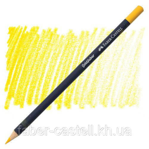 Кольоровий олівець Faber-Castell Goldfaber колір темний яскравий жовтий No108 (Dark Cadmium Yellow), 114708, фото 1