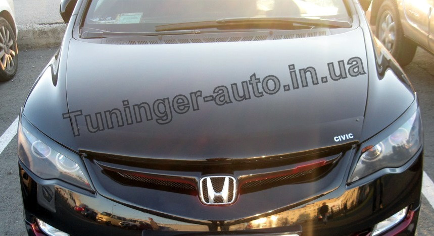 Мухобойка, дефлектор капота Honda Civic 2006-2011 (EGR)