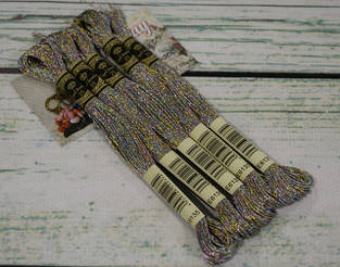 Нитки для вишивки муліне Royal Broderie металік (люрекс)