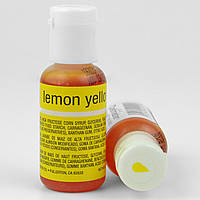 Гелевая краска Chefmaster Желтый лимон/Lemon Yellow 20 гр